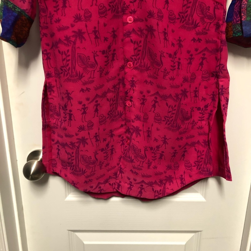 🌿 INDIAN TUNIC / TOP / KURTI NEW - Picture 4 of 5